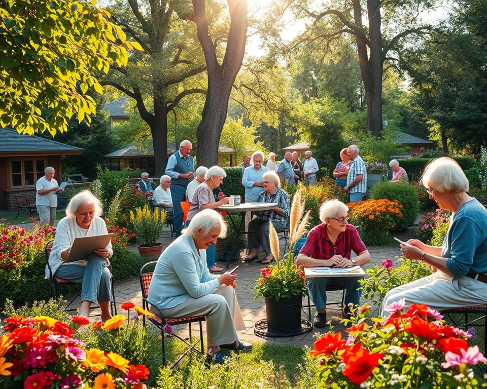 Elderly care community engagement